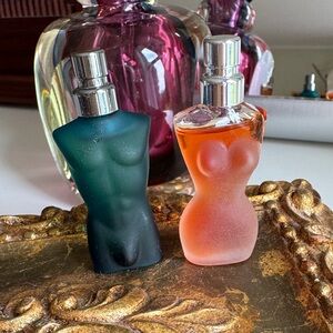 JEAN PAUL GAULTIER LE MALE & GAULTIER DUO 2 PIECES MINIATURES SET 3.5 ML EACH